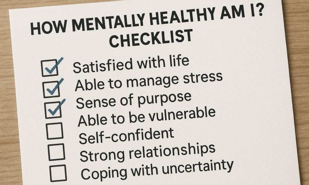 How mentally healthy am I? Checklist